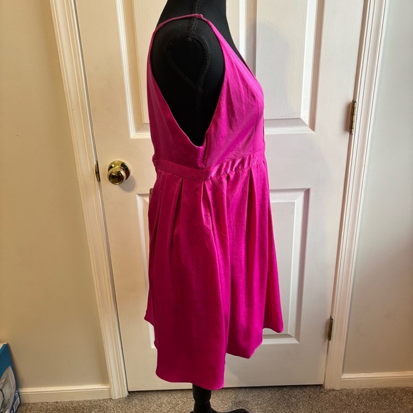 Free People Gabby’s Party All Night Fit & Flare Dress Hot Pink Size 4 NWT - Picture 3 of 10